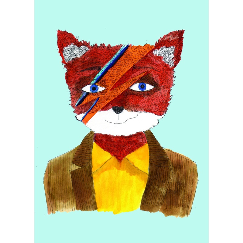Bowie Fox Card