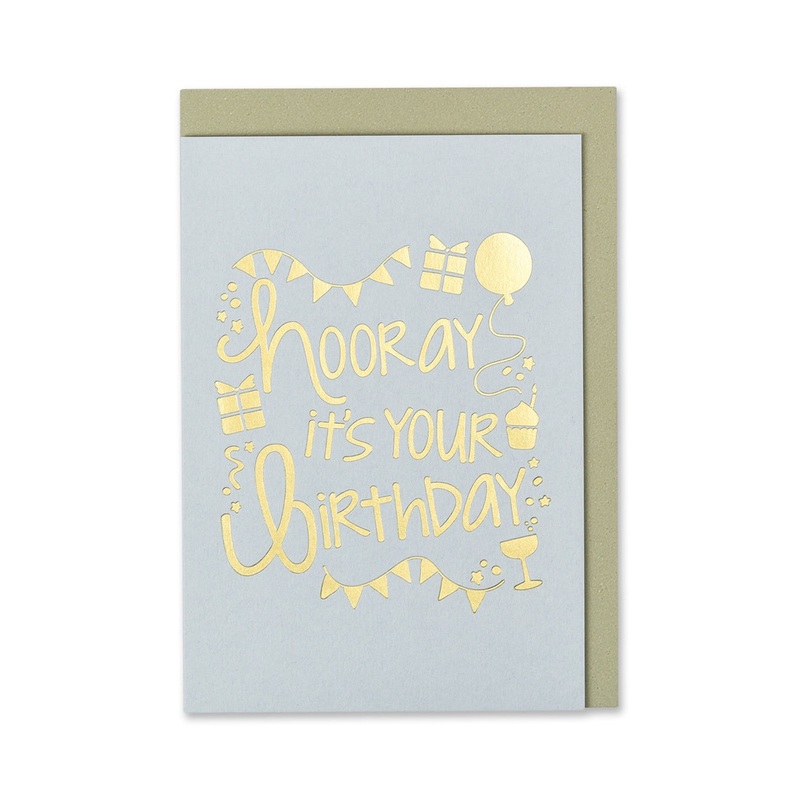 Hooray It's Your Birthday Bunting Card