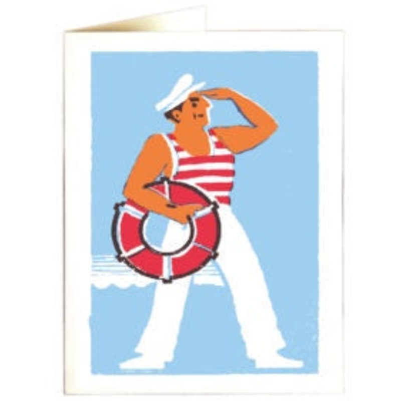 Sailor Blue Background Card