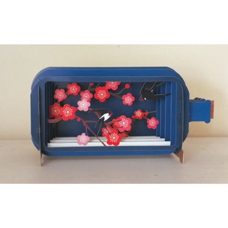 Blossom 3D Message In a Bottle Card
