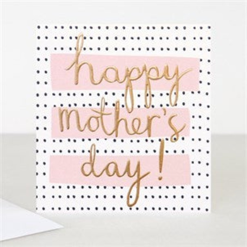 Happy Mothers Day Pink Dotty Card