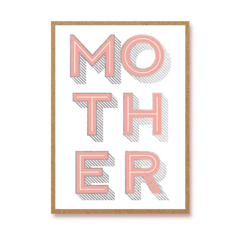 Mother Letterpress Card
