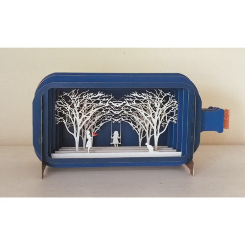 Swing 3D Message In a Bottle Card
