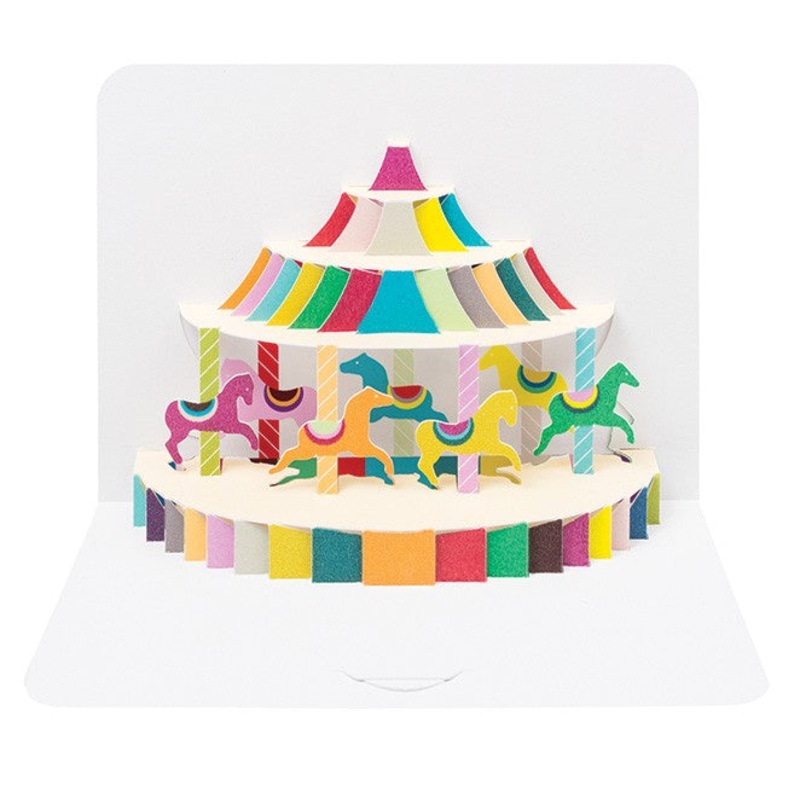 3D Carousel Pop-Up Card