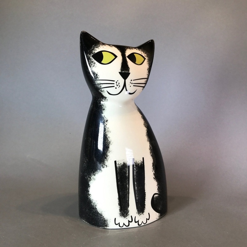 Ceramic Black and White Cat Money Box