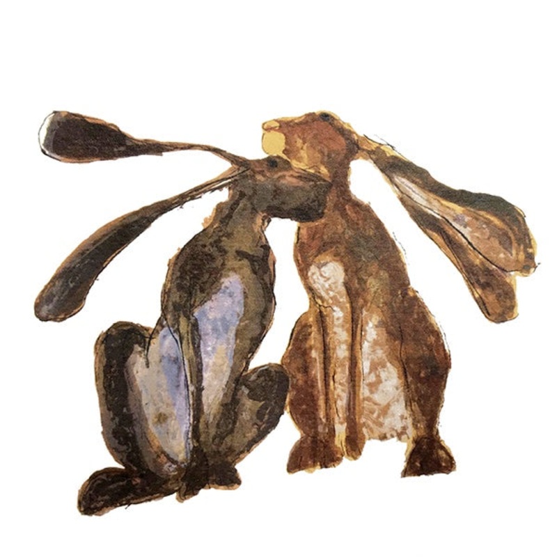 Dunlop and Baird Hare Card by Catherine Rayner