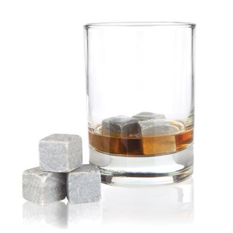 Viski Set of 6 Soapstone Glacier Rocks