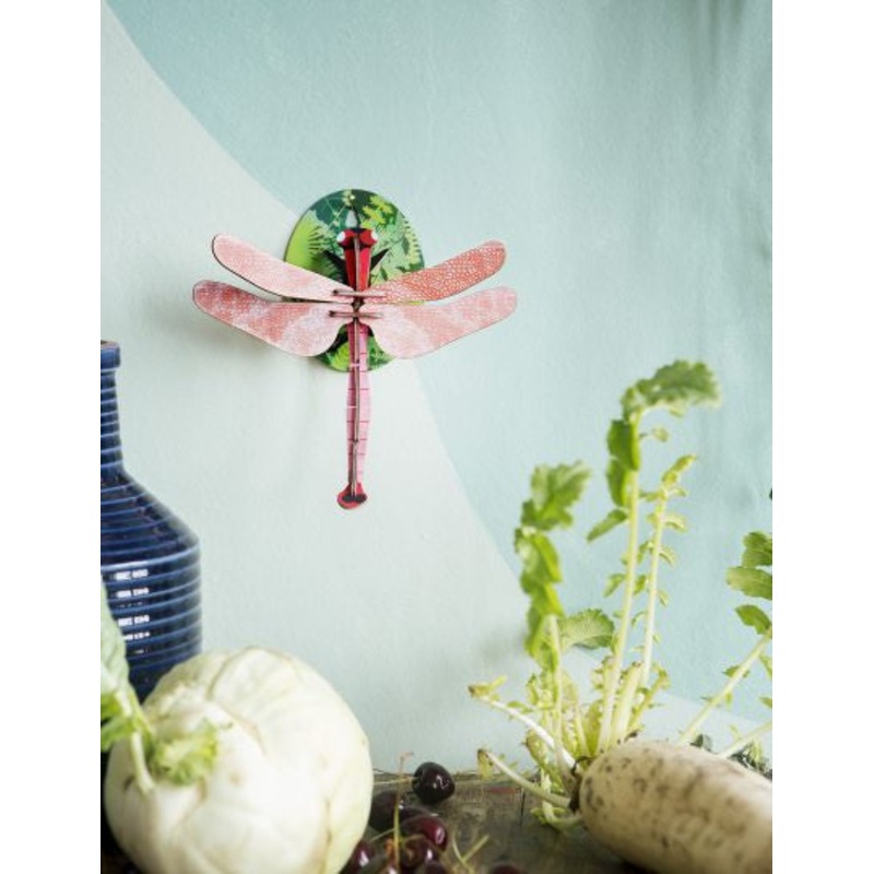 Pink Dragonfly Wall Decoration