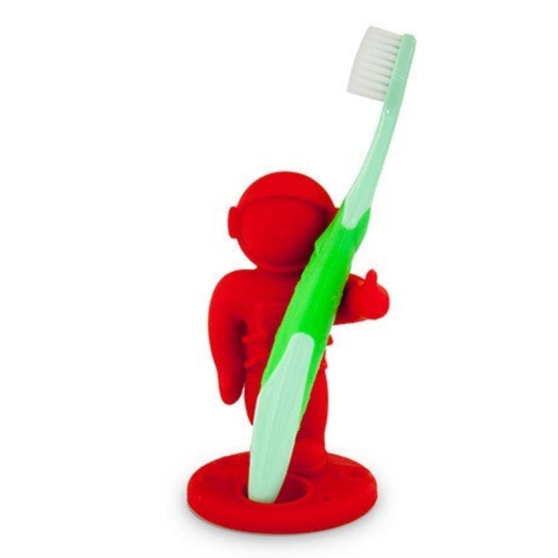 Red Apollo Toothbrush Holder