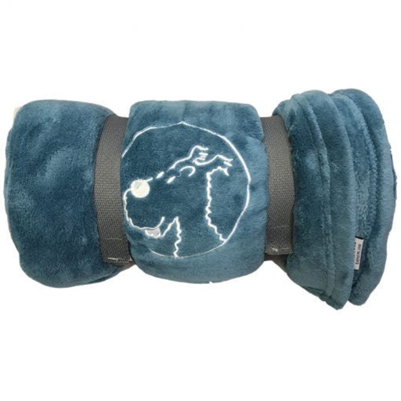 Snowy Blue Throw