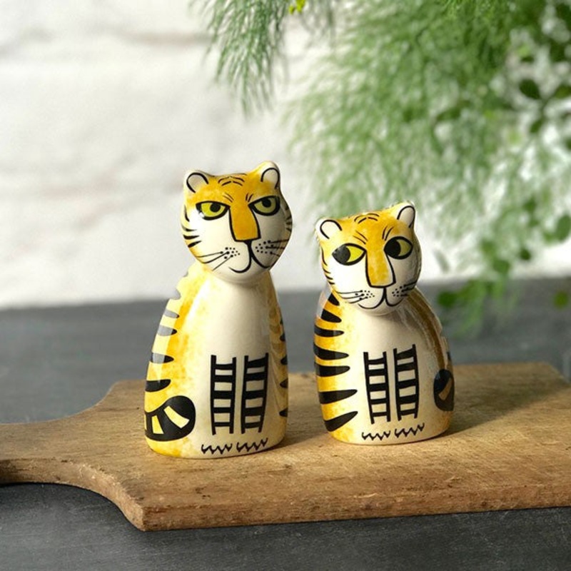 Tiger Salt and Pepper Shakers