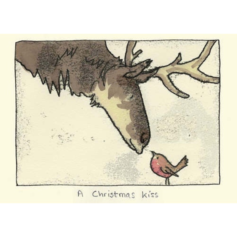 A Christmas Kiss 2 Card