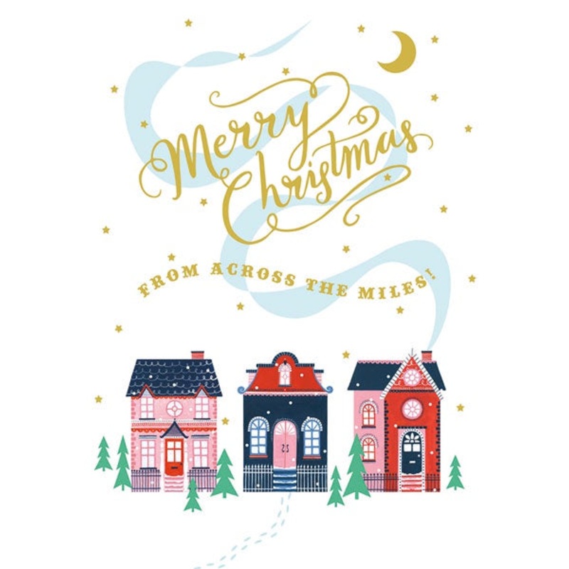 Across The Miles Street Christmas Card
