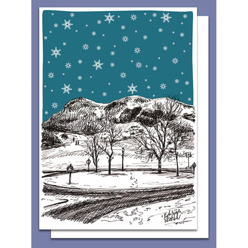 Arthur's Seat in Snow Christmas Card