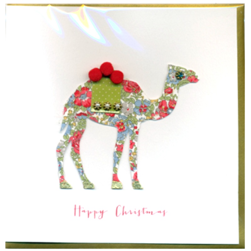 Collage Camel Christmas Card