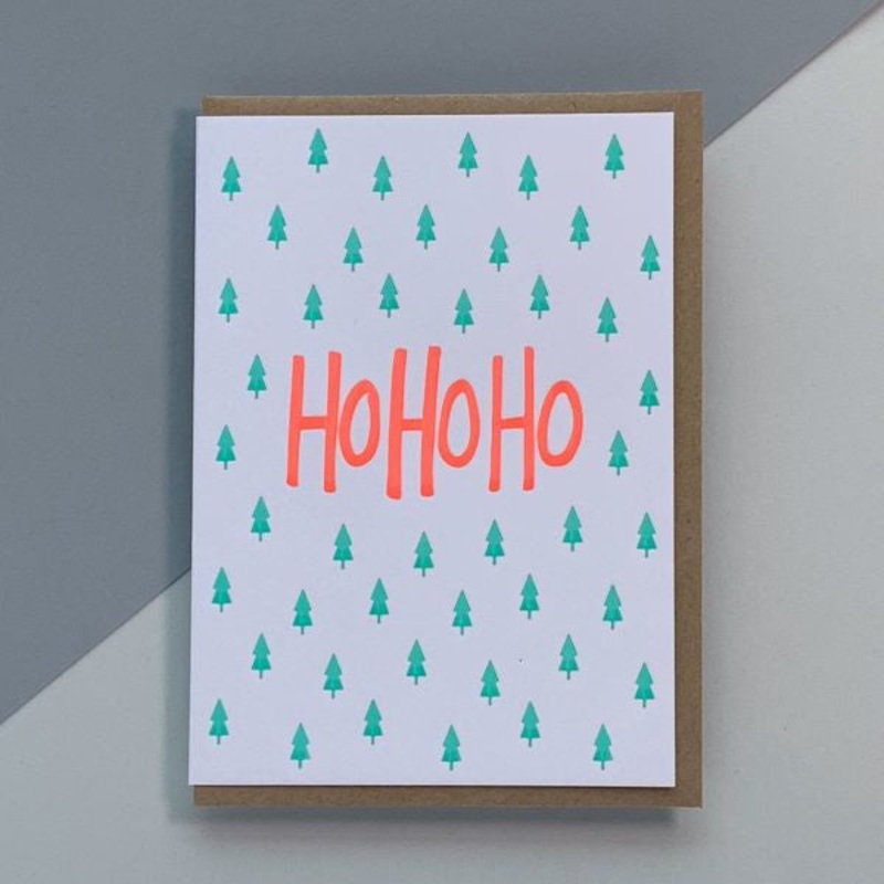 Ho Ho Ho Letterpress Card