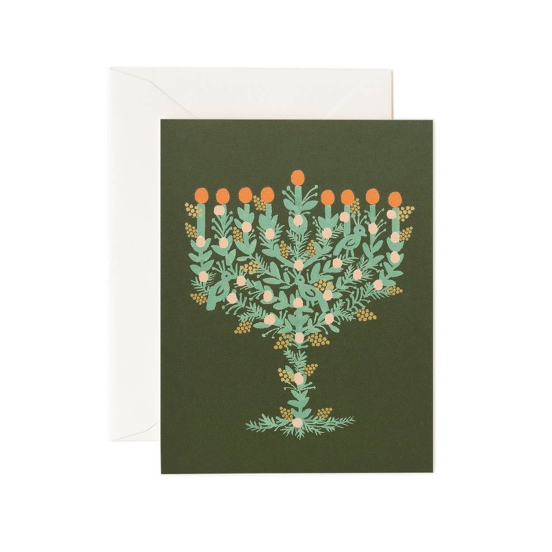 Illustrated Menorah Card
