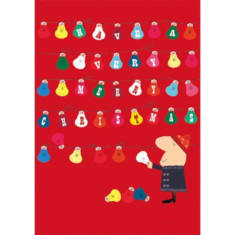 Light Bulbs Christmas Card