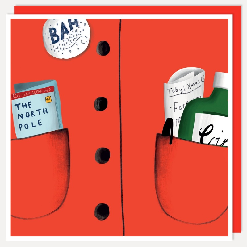 Santa's Coat Card