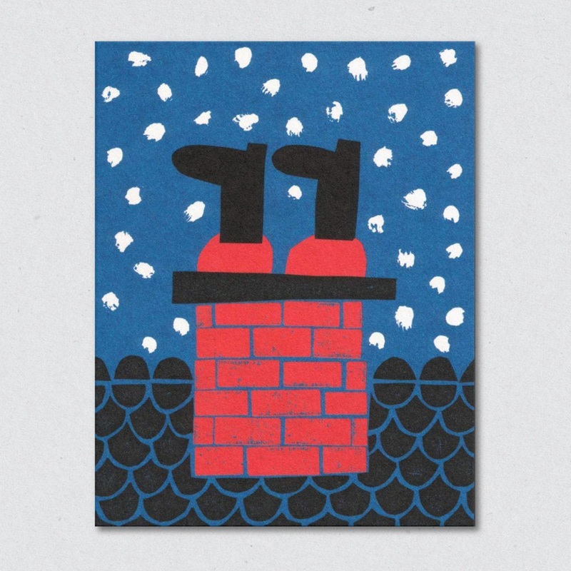 Stuck Santa Card