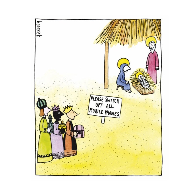 Switch Off Mobile Phones Christmas Card