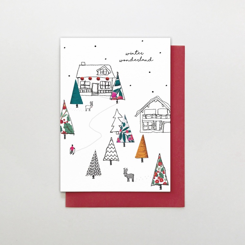 Winter Wonderland Scene Christmas Card