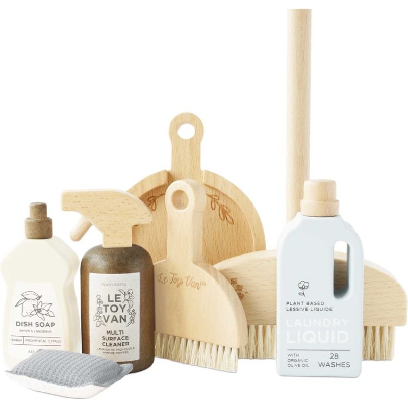 7 Piece Eco-friendly Wooden Cleaning Set