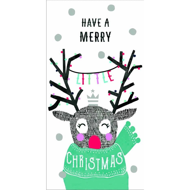 Merry Little Xmas Deer Money Wallet