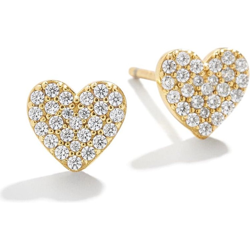 Whole Lotta Heart 18K Gold Kids' Earrings - Pav