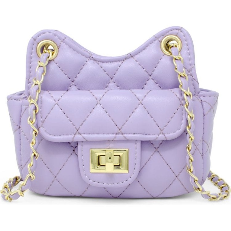 Tiny Quilted Treasure Purse - Purple