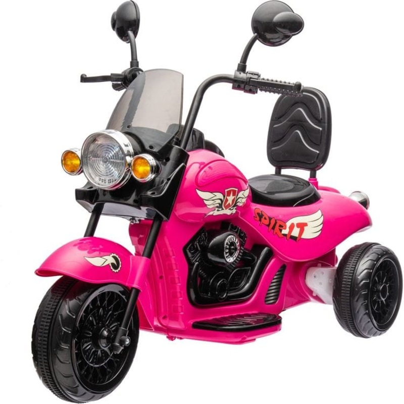 12V Kids Cruiser 1-Seater Motorcycle - Pink