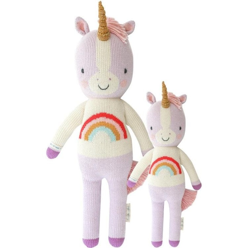 Regular 20" Zoe the Unicorn Hand-Knit Doll