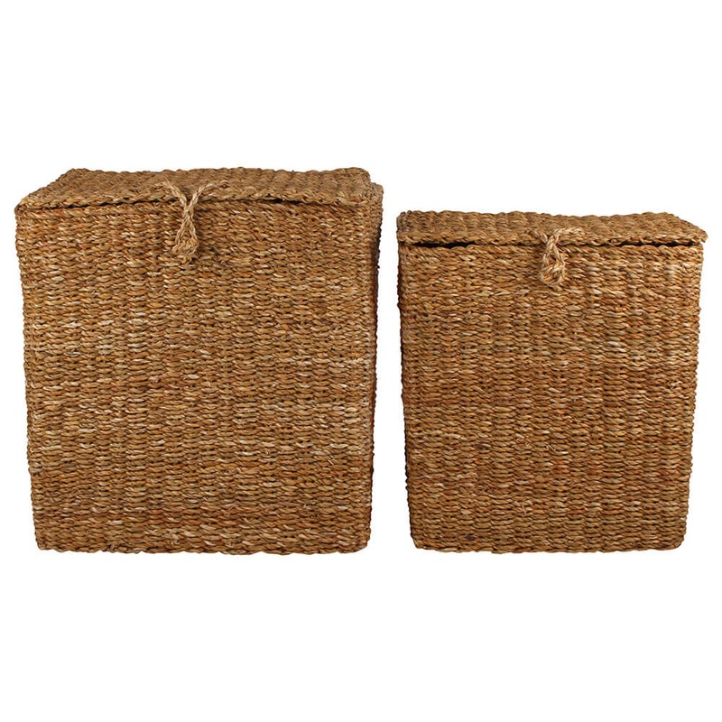 Anakie Sea Sea SeaGrass Basket Set de 2 (grand 43x43x45cm)