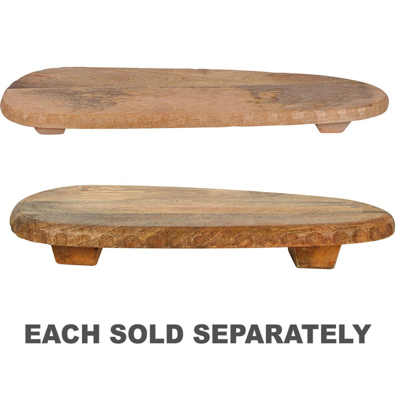 Emli Mango Wood Coupping Board Stand avec les jambes
