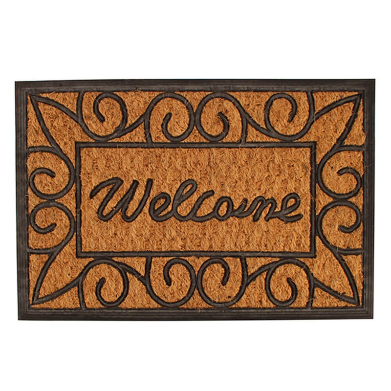 Mat de porte de la coco bienvenue (60x40cm)