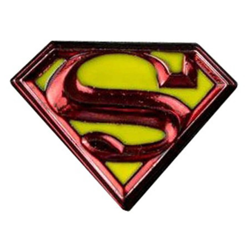 Pin sur revers de l'mail de couleur Superman Couleur du logo