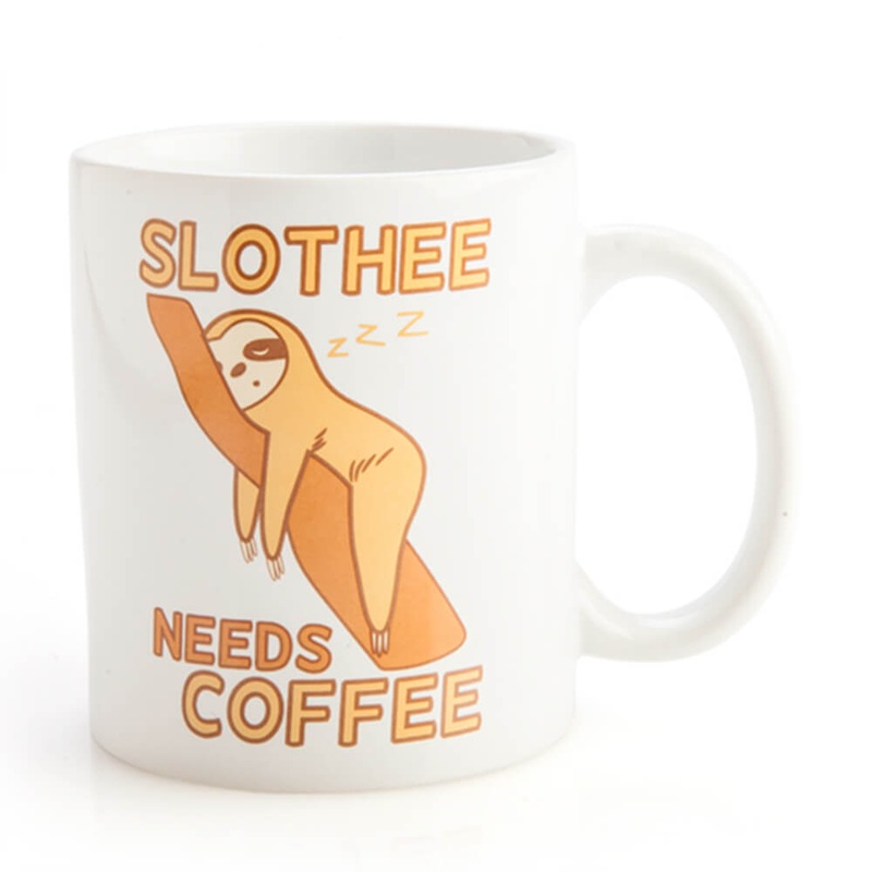 Tasse de caf paresseux